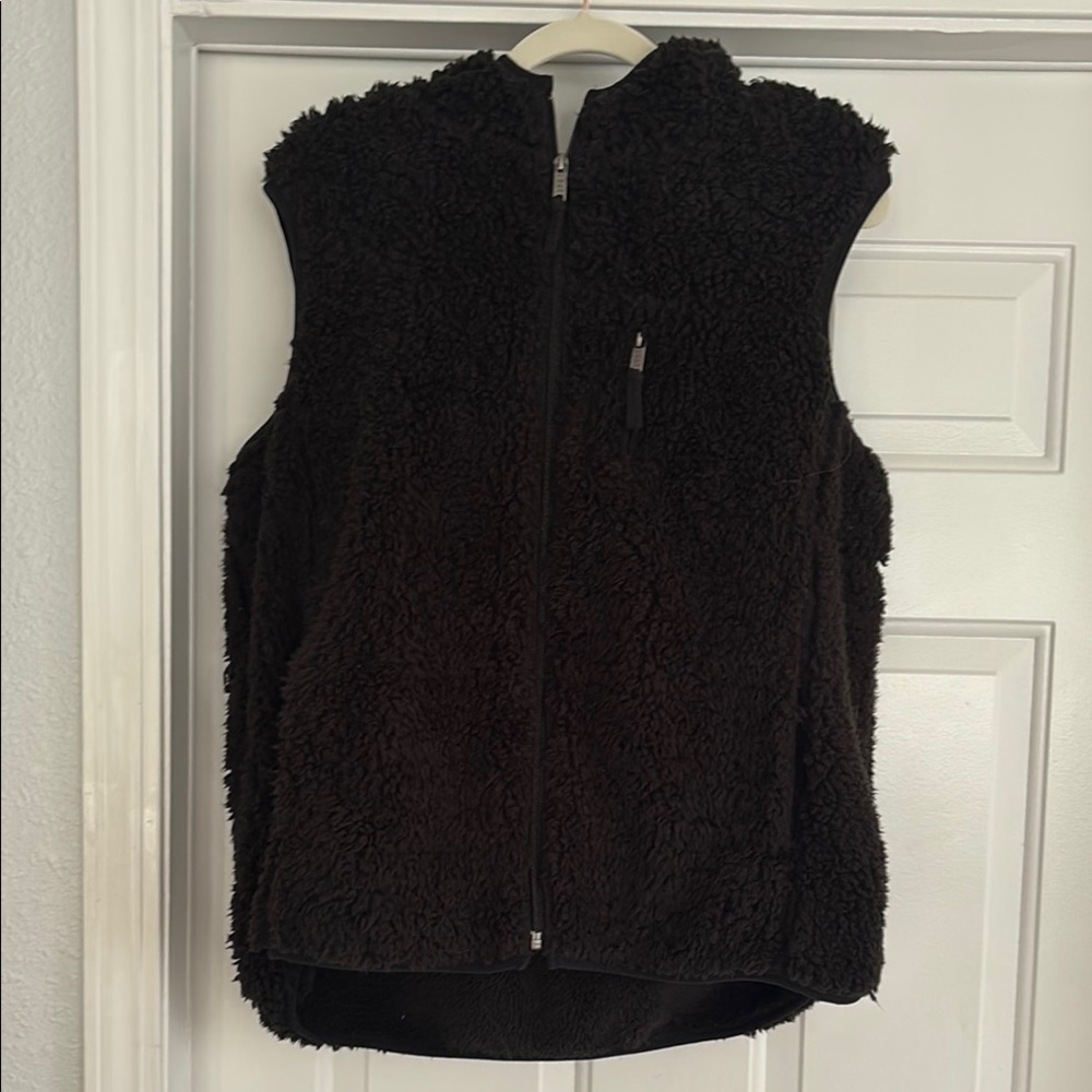 Weatherproof Cozy Black Sherpa Vest